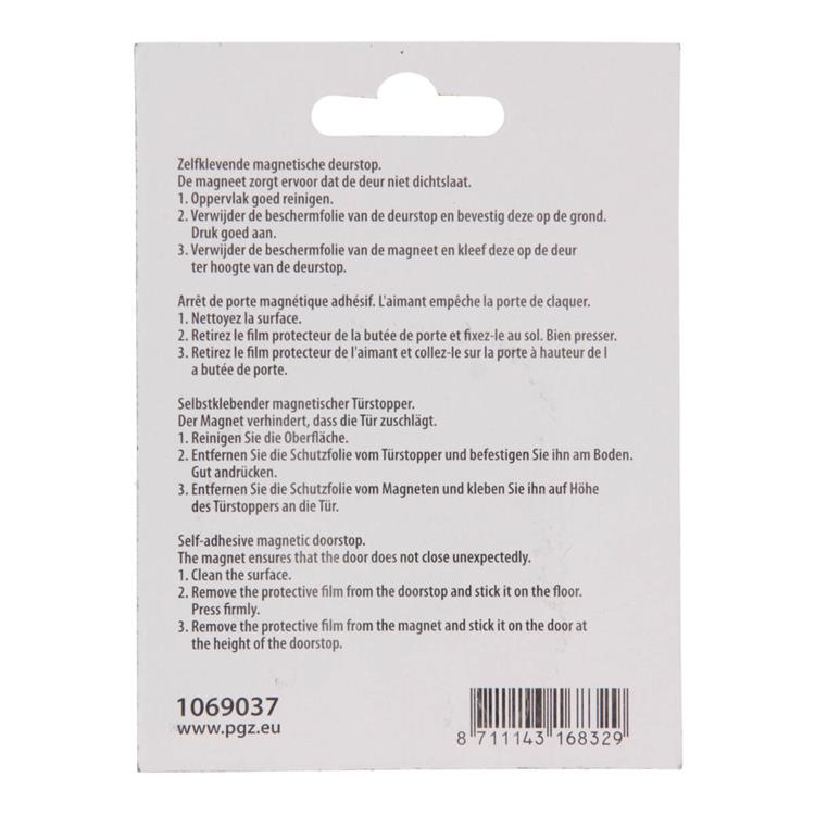 Mack 1069037 - magnetischer Türstopper weiß ø 50 mm 1 St. St. | 6 Stück