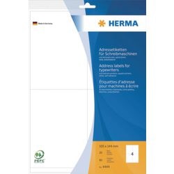 Adressetiketten für Schreibmaschinen von Herma