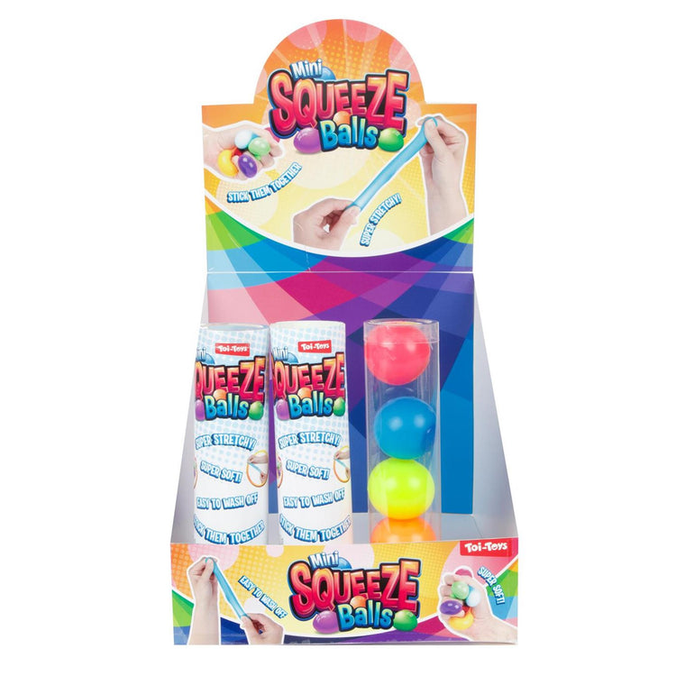 Toi-toys lustige mini squize bugs stickezz in tube, 5st.