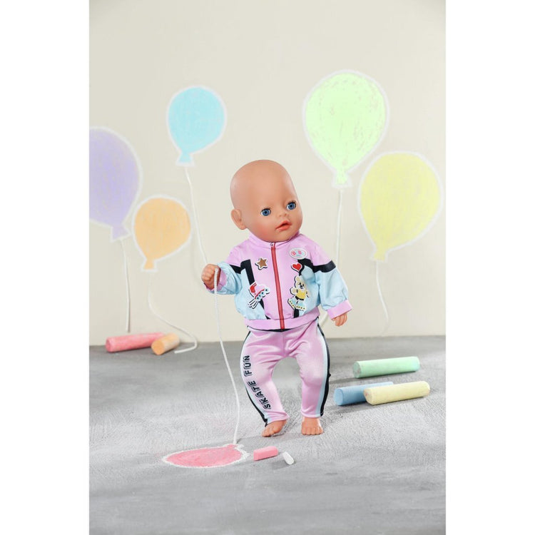 Baby geborenes Baby geborenes Jogging -Outfit Pink Black