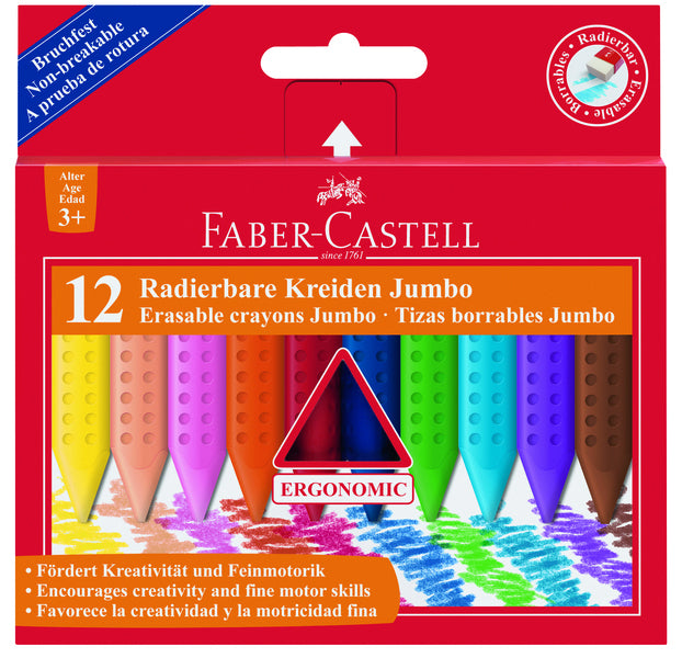 Faber Castell Faber Castell FC-1222540 Kreide Grip Box 12 Stücke