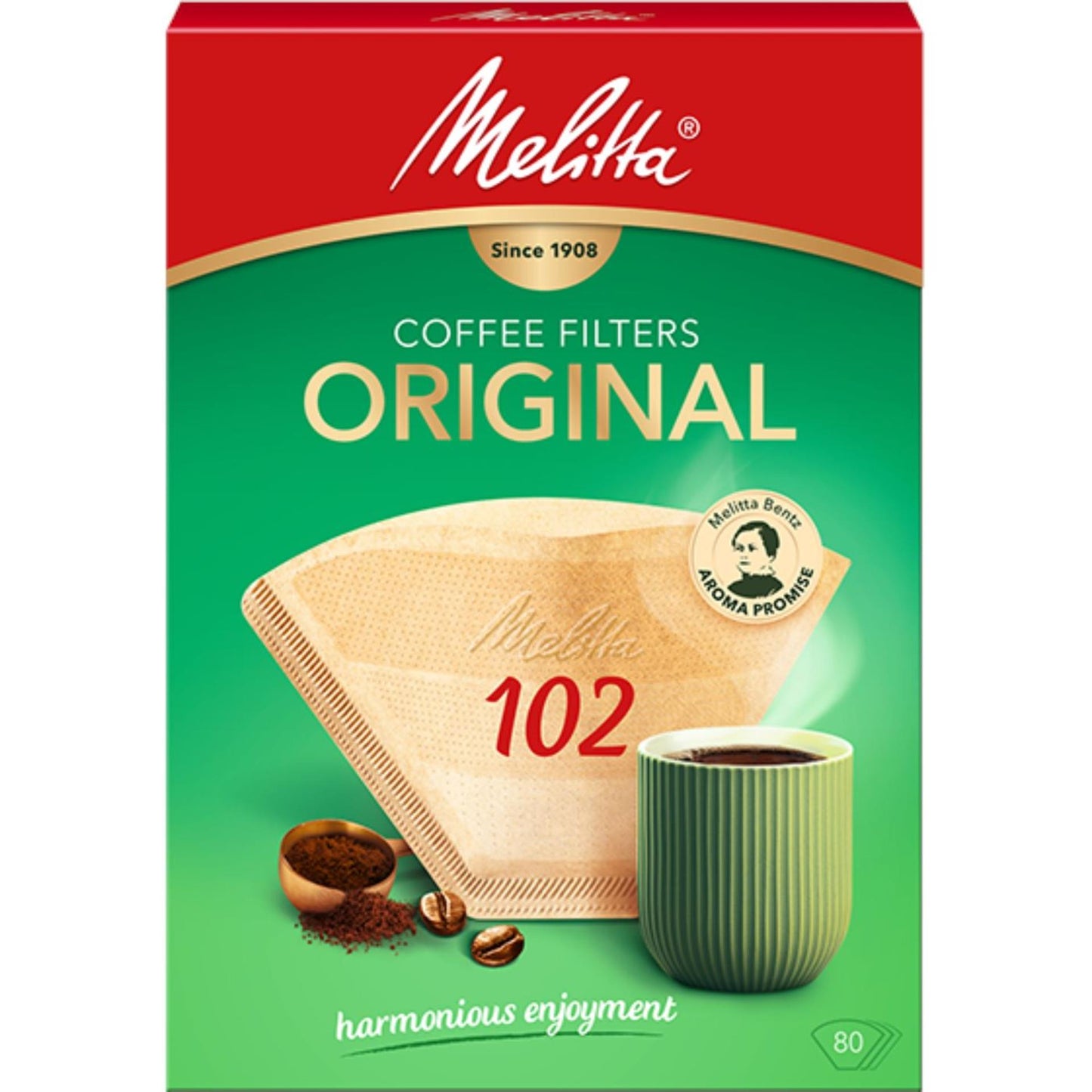 Melitta Kaffee Filter 102 80 Stück braun