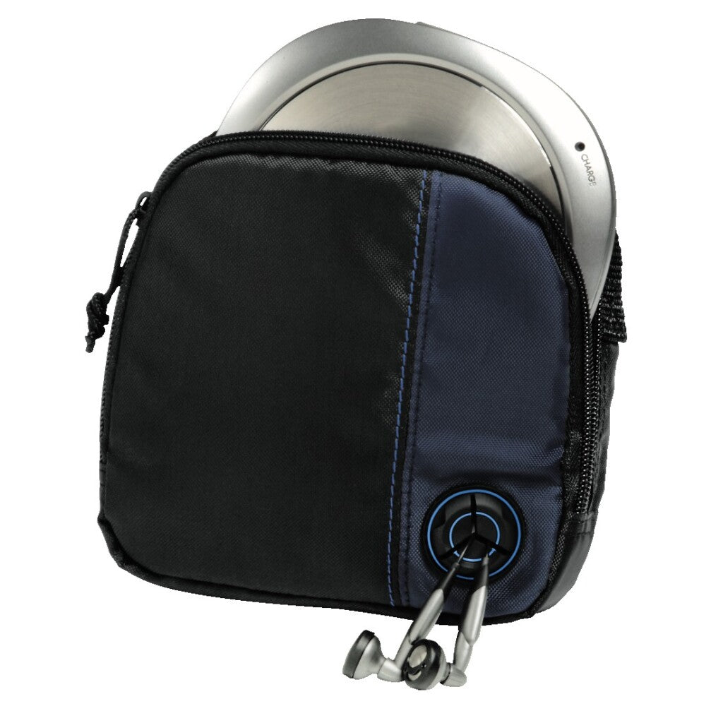 Hama CD-Player-Tasche + 3CDs schwarz blau