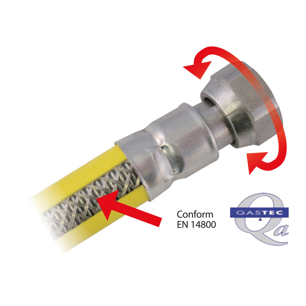 ScanPart ScanPart Gasverbindungssatz Edelstahl flexibel 125 cm