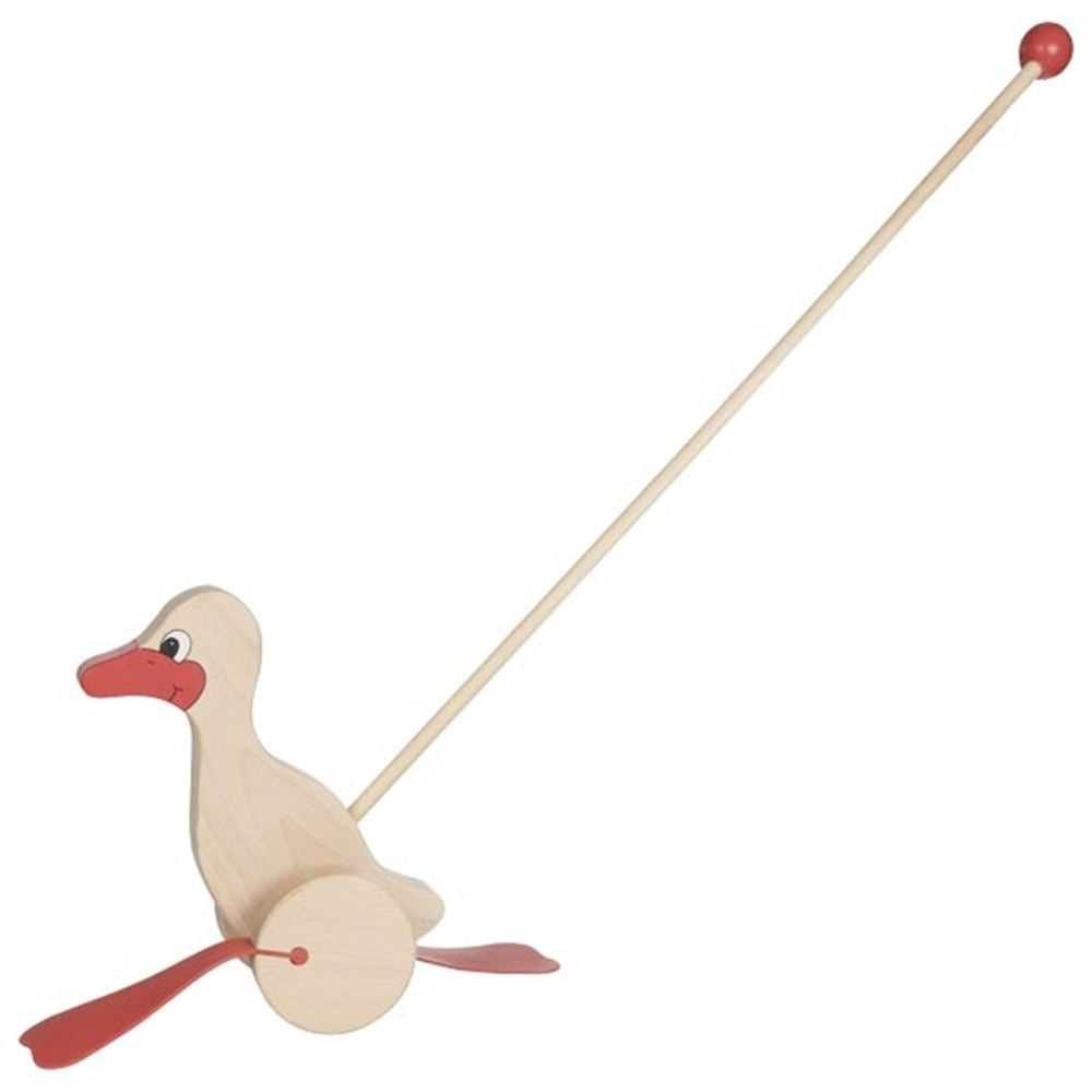 Goki Holzschub Figur Ente Natural