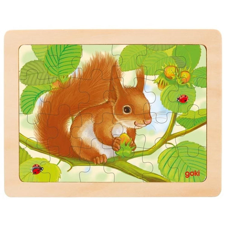 Goki Holzpuzzle Waldtier, 24st.
