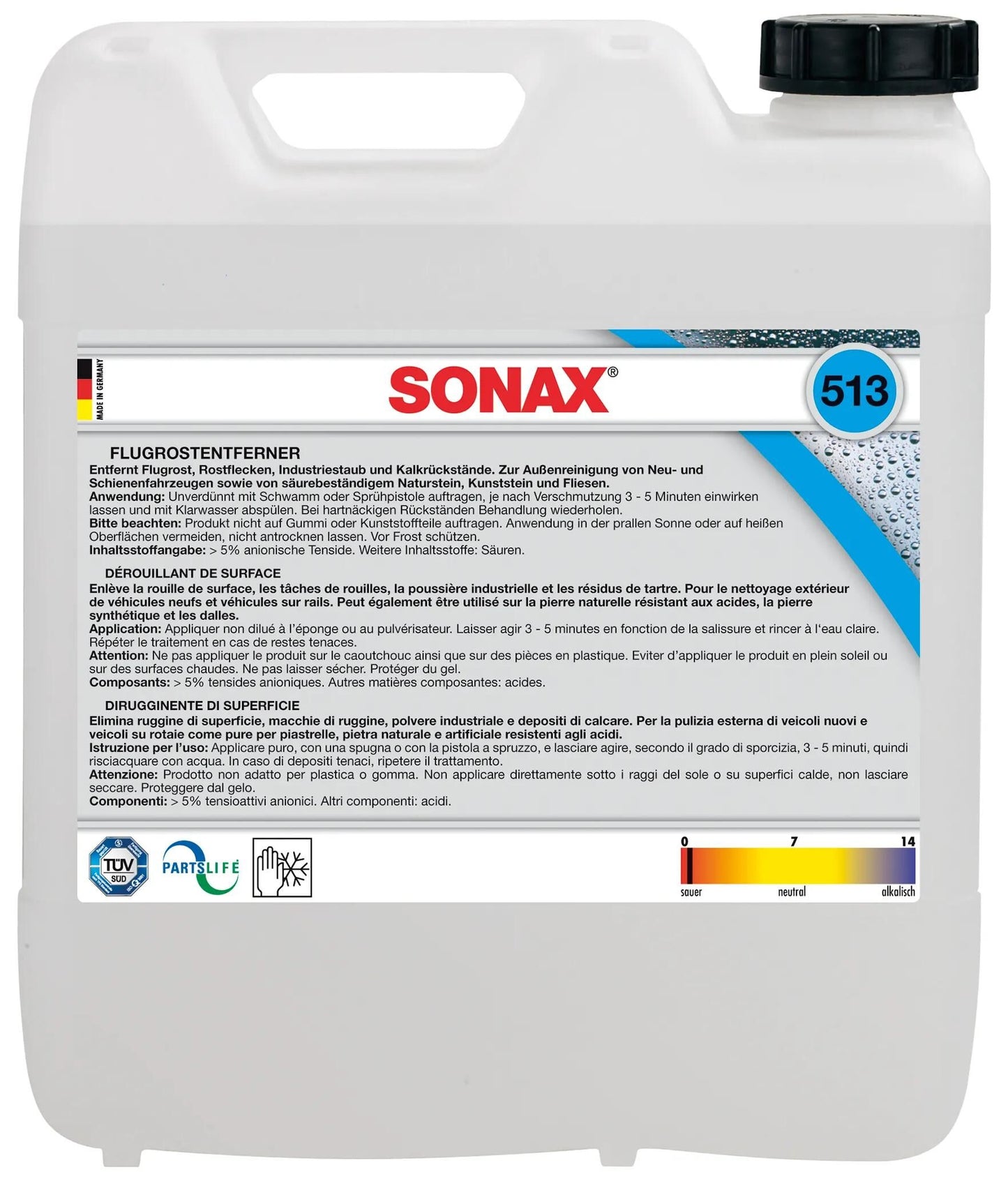 Sonax Flash Rest Remover 10ltr. PL Kanister