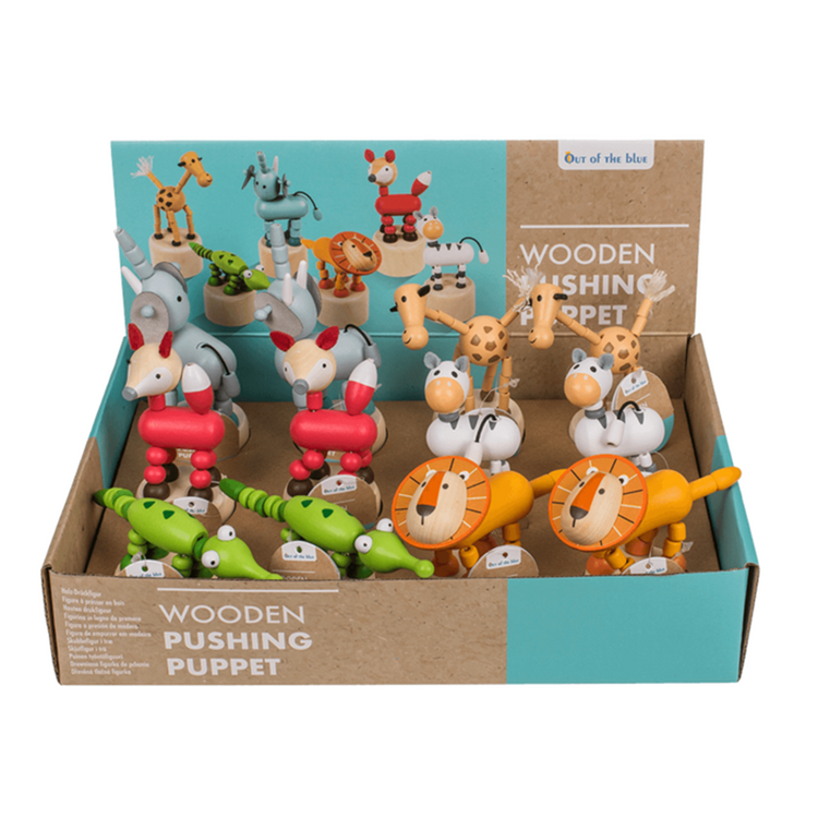 Dsp Holzdruckfiguren, Tiere. 6 sortiert