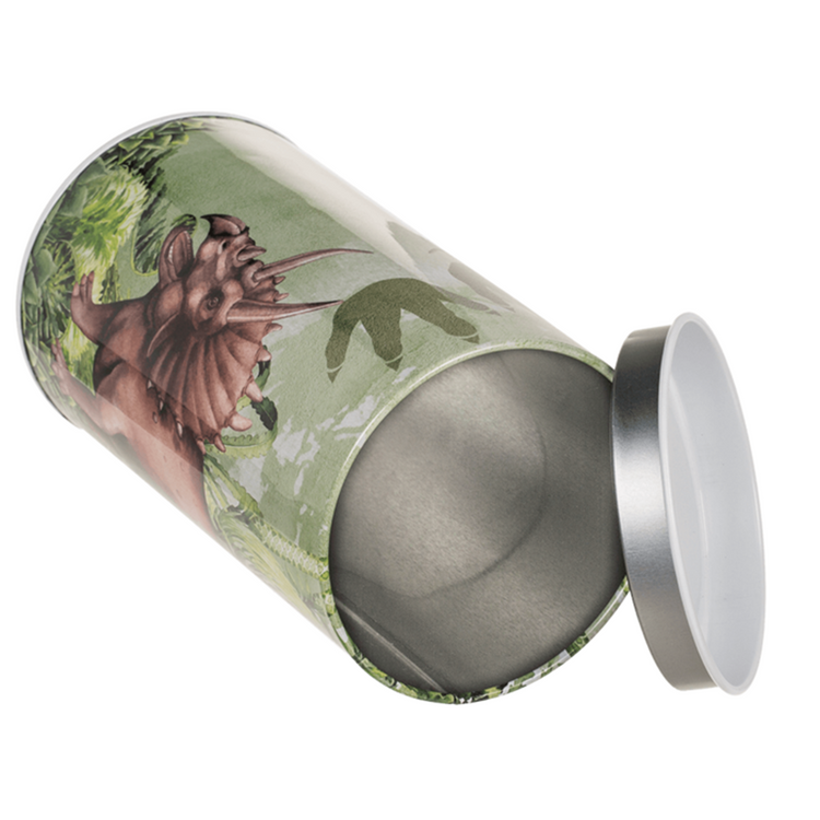 Spardose aus Metall, Dinosaurier. 4 Sortiment