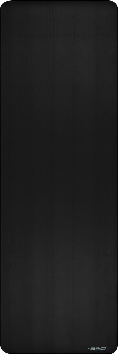 Avento Fitness Yogamatte NBR – Schwarz – 183 x 61 x 1,2 cm