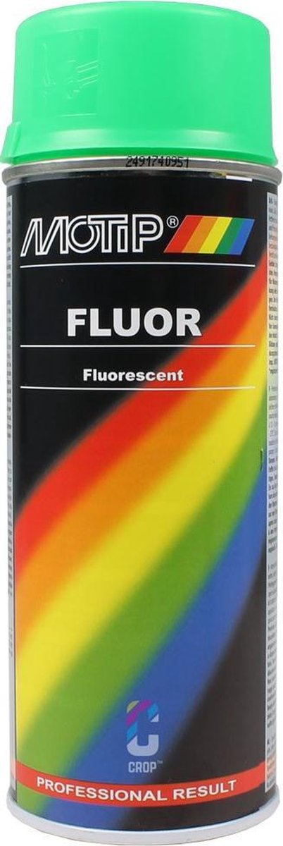 Motip 1051391 - Fluoreszierender Lack grün Spraydose 400 ml | 1 Stk