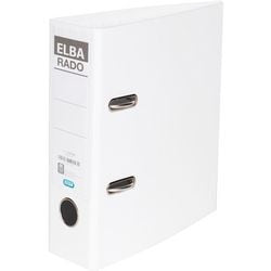 Ordner Elba Rado Plast weiß A5 500 Blatt Karton PVC