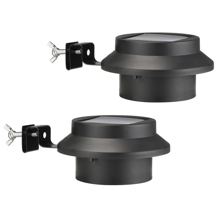 Hi hi Dach Goot Lampe Solar LED 2 ST Schwarz