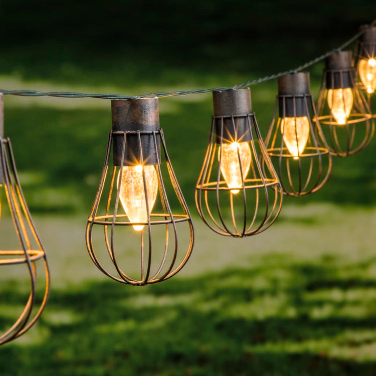 Hallo Gartenbeleuchtungskette 10 St. LED Solar 5,5 cm