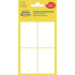 Etiketten Avery Zweckform 54x35mm weiß Packung 24 Stk