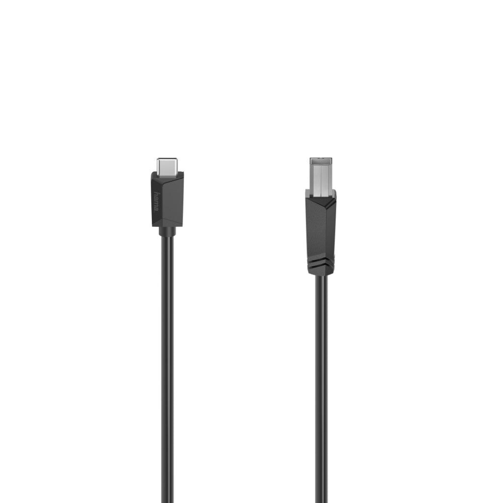 HAMA USB-C-Kabel USB-C-Stecker USB-B-Plug USB 2,0 480 Mbit S 1,50 m