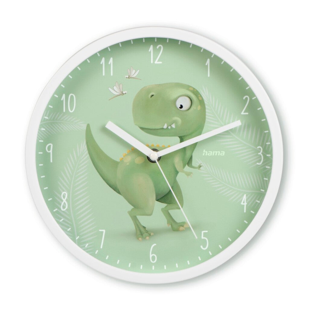 Hama Kinder Wanduhr Cebu tickt nicht für Kinderzimmer analog Ø 25 cm