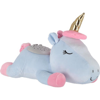 Einhorn -Kuschelprojektor Blau
