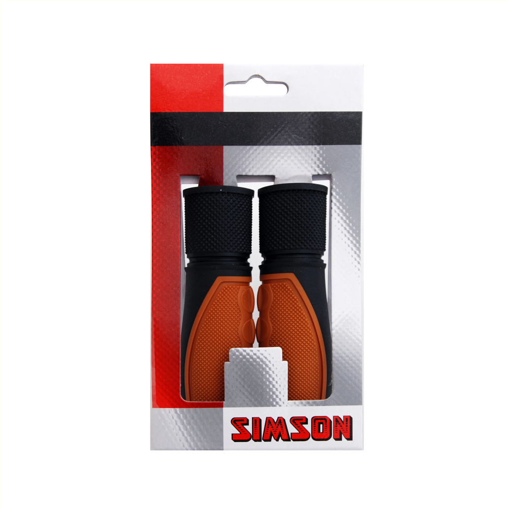 Simson Full Grip Griffe – 92 mm – Schwarz-Grau