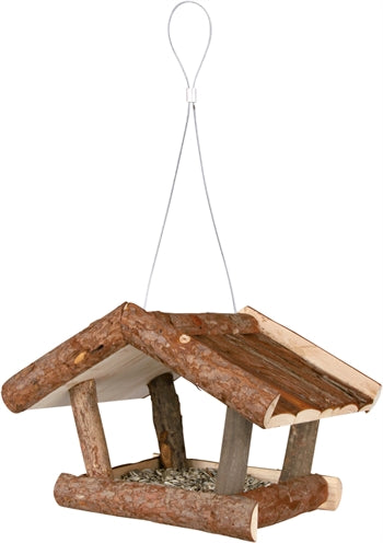 Trixie Feeding House Hanging Rarked Wood Nature