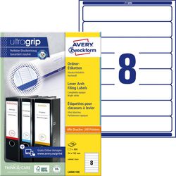 Rückenetiketten Avery L6060-100 schmal 192 x 34 mm weiß 800 Etiketten