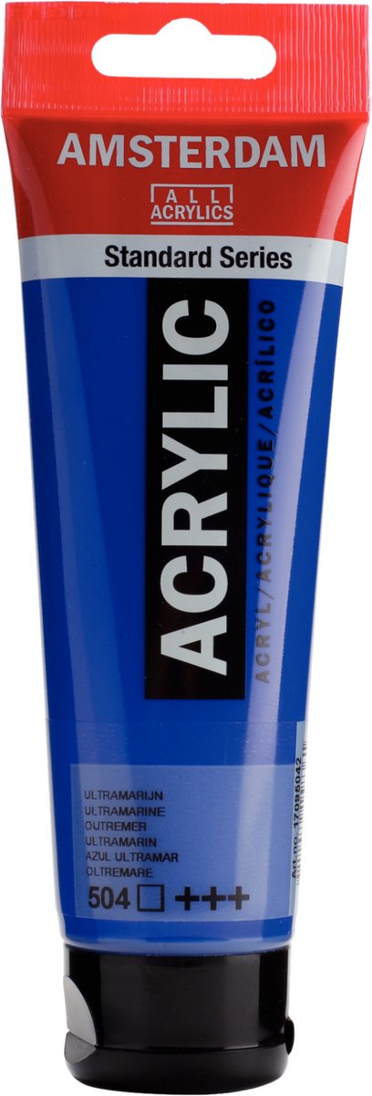 Acrylfarbe der Amsterdam Standard-Serie, Tube 120 ml, Ultramarin 504