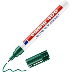Permanentmarker edding 400 breit 1mm grün rund schnelltrocknend umweltfreundlich