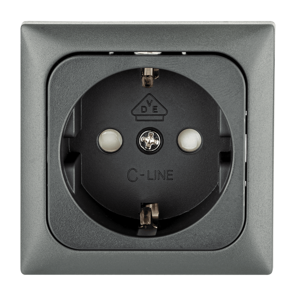 C-Line Wandsteckdose Wohnmobil und Caravan 230 Volt Anthrazit