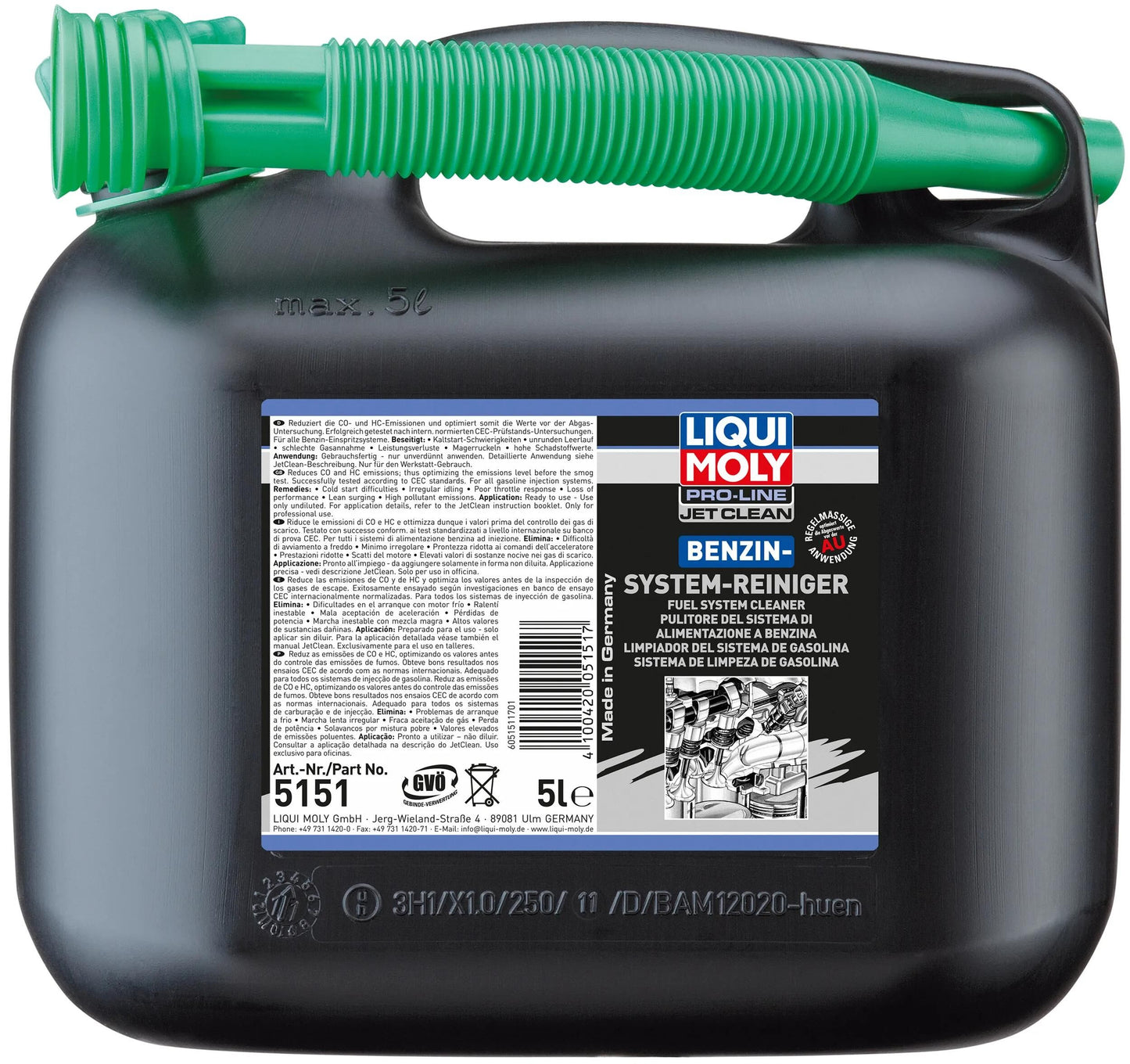 Liqui -Moly -Benzinsystem Reiniger Jetclean