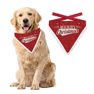 Viele Geschenke Weihnachten Bandana Frohe Weihnachten Glitzer rot