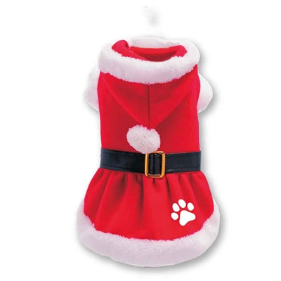 Viele Geschenke Weihnachten Kleid Santa Claus Poot rot