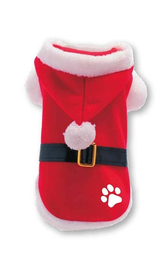 Viele Geschenke Weihnachten Hundejacke Santa Claus Poot rot