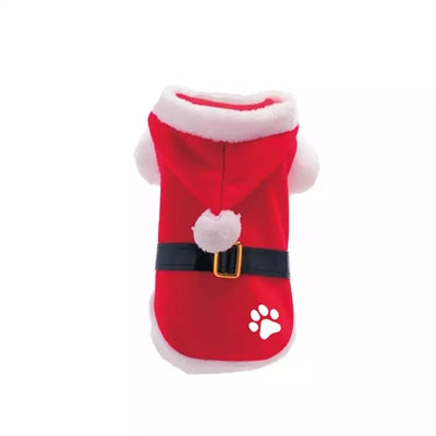 Viele Geschenke Weihnachten Hundejacke Santa Claus Poot rot