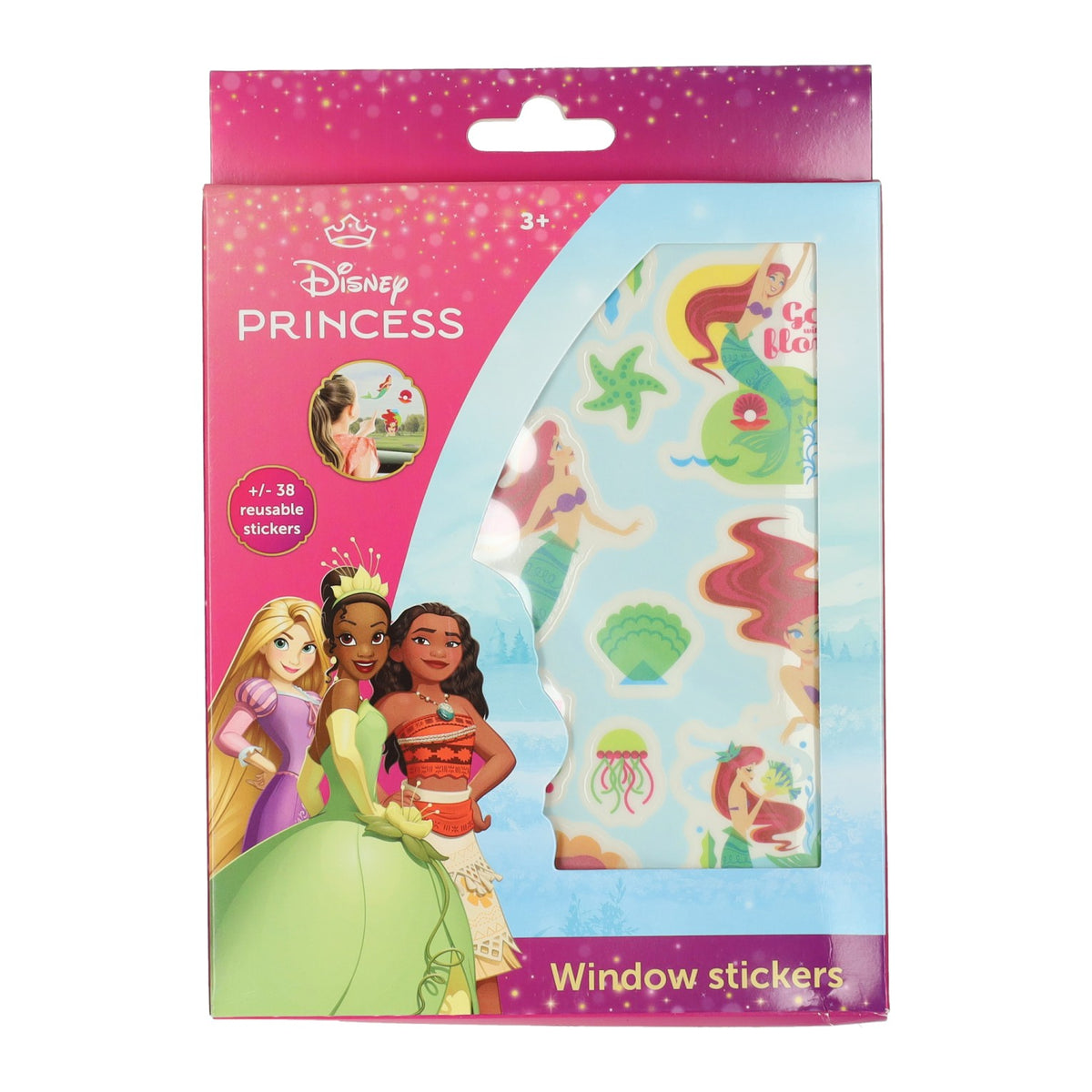 Disney Fensteraufkleber wiederverwendbare Prinzessin