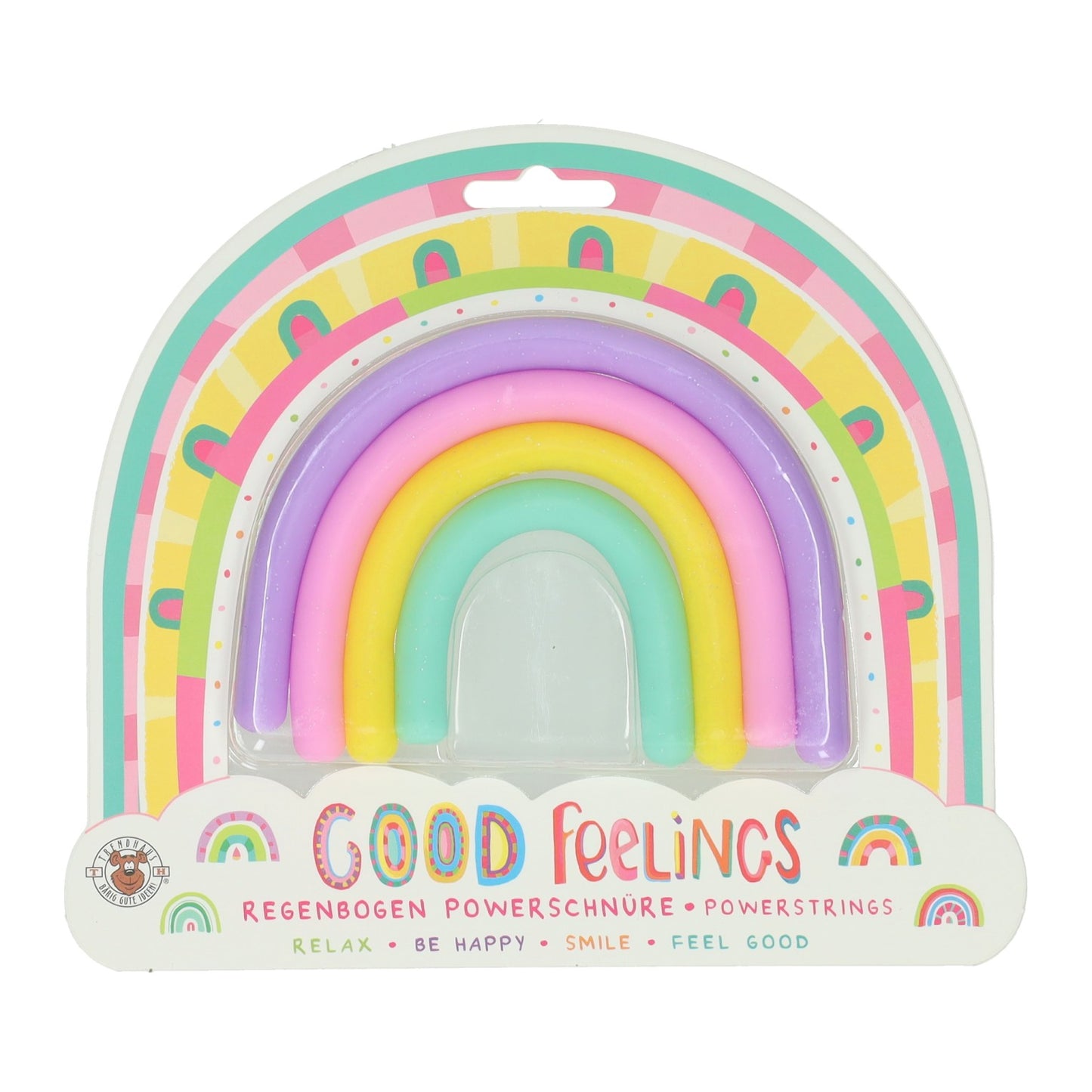 Regenbogen-Stretch-Seil-Fidget, 6 Stück.