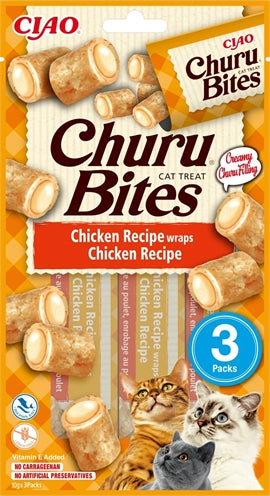 Inaba Churu beißt Katzen -Hühnchen -Rezept Wraps