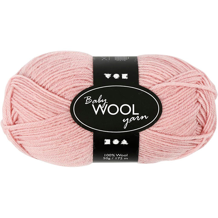 Creativ Company Baby Garn Dusty Pink, 172m