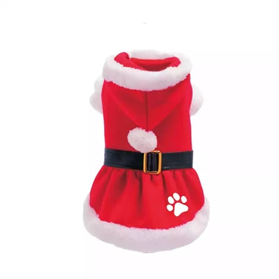 Viele Geschenke Weihnachten Kleid Santa Claus Poot rot