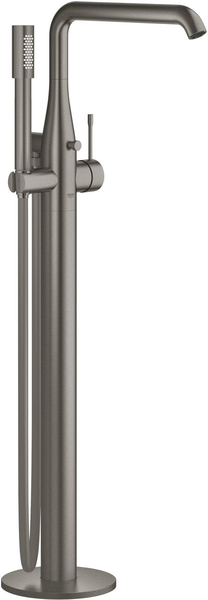 Grohe Essenz neue Wannenarmatur – freistehend – inklusive Brauseset – ohne Einbauteil – Hartgraphit (Anthrazit matt)