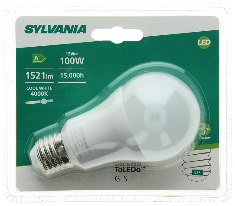 Sylvania 1056558 - syl pear kw e27 matt 1521lm 15w=100w | 6 Stück