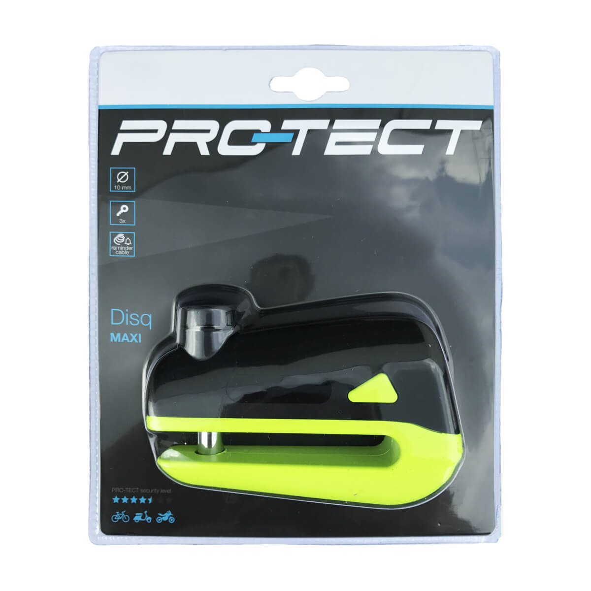 Pro-Tect Scheibenbremsschloss 10mm (mit Tasche und Erinnerungskabel)