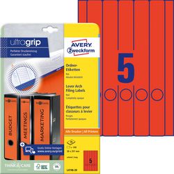 Rückenetikett Avery Zweckform Ultragrip Rot
