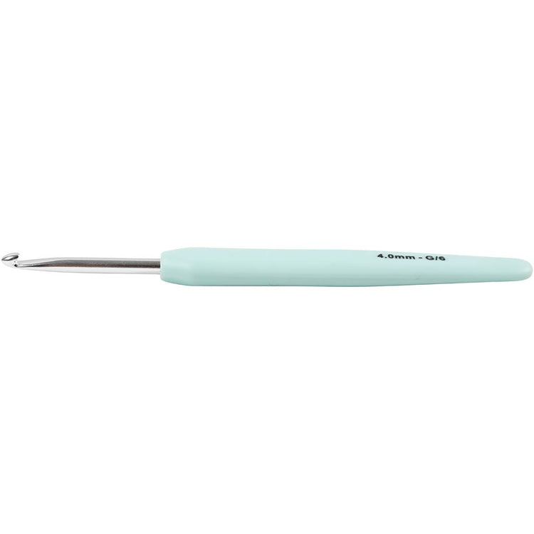 Creativ Company Häkelnadeln, Größe 4, L: 13,3 cm, Größe 4 mm, pastellgrün, 1 Stück