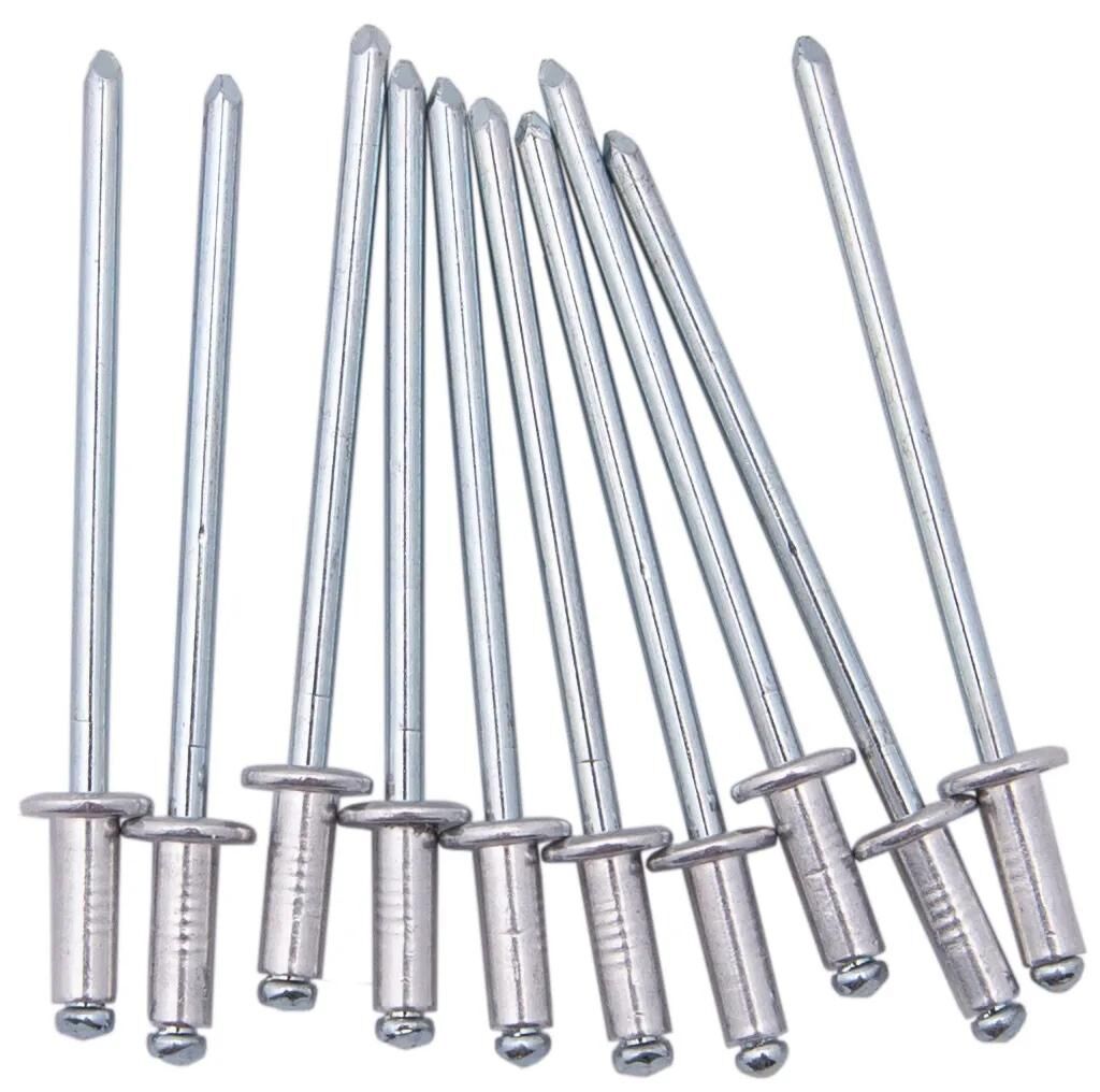 Dresselhaus Blind Nieten 3,0 x 8,0 mm Aluminiumstahl, flacher Kopf