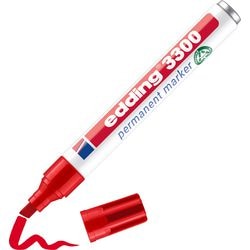 Permanentmarker edding 3300 mittelrot