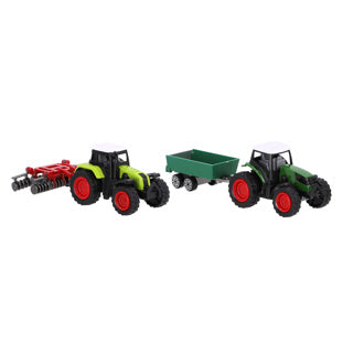 Farm -Set mit 2 Traktoren und 2 Zubehör