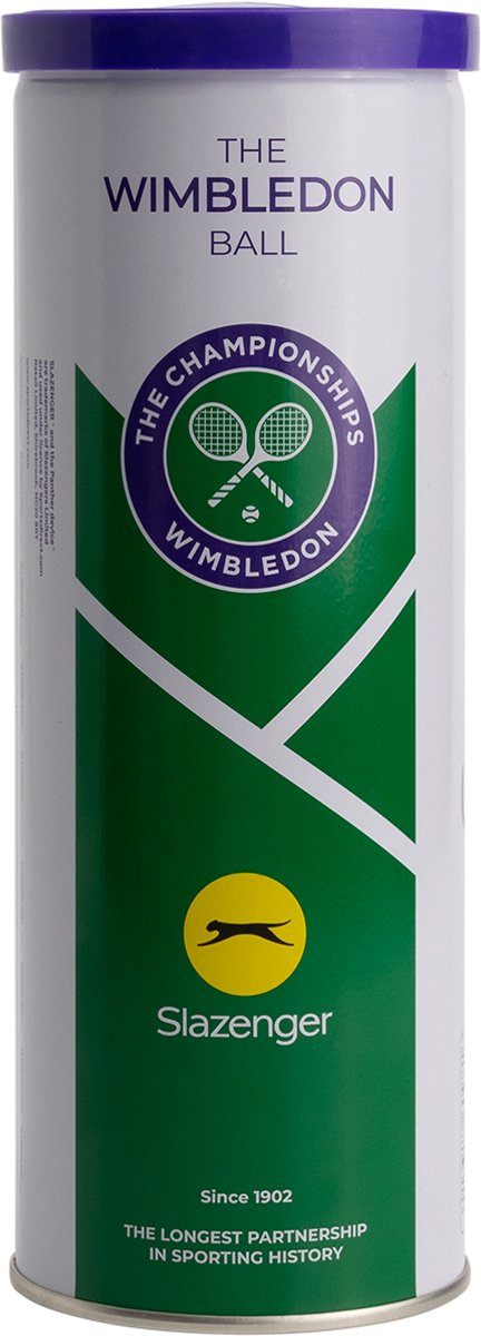 Slazenger S TB Wimbledon 3tin Unisex-Tennisbälle – Gelb