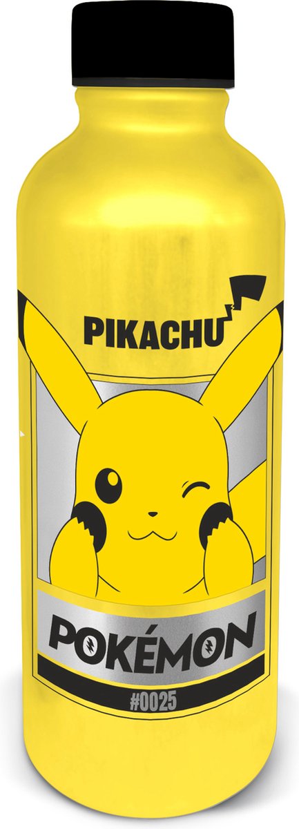 Konix Pokémon – Aluminium-Wasserflasche – auslaufsicherer Schraubverschluss – 0,755 ml