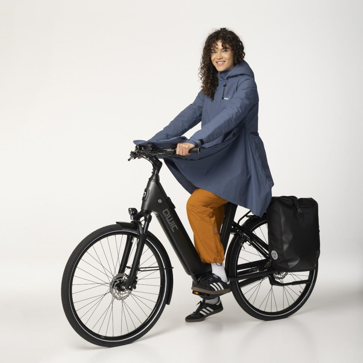Seq II Winterregenmantel Urban Outdoor Damen Denim Blau