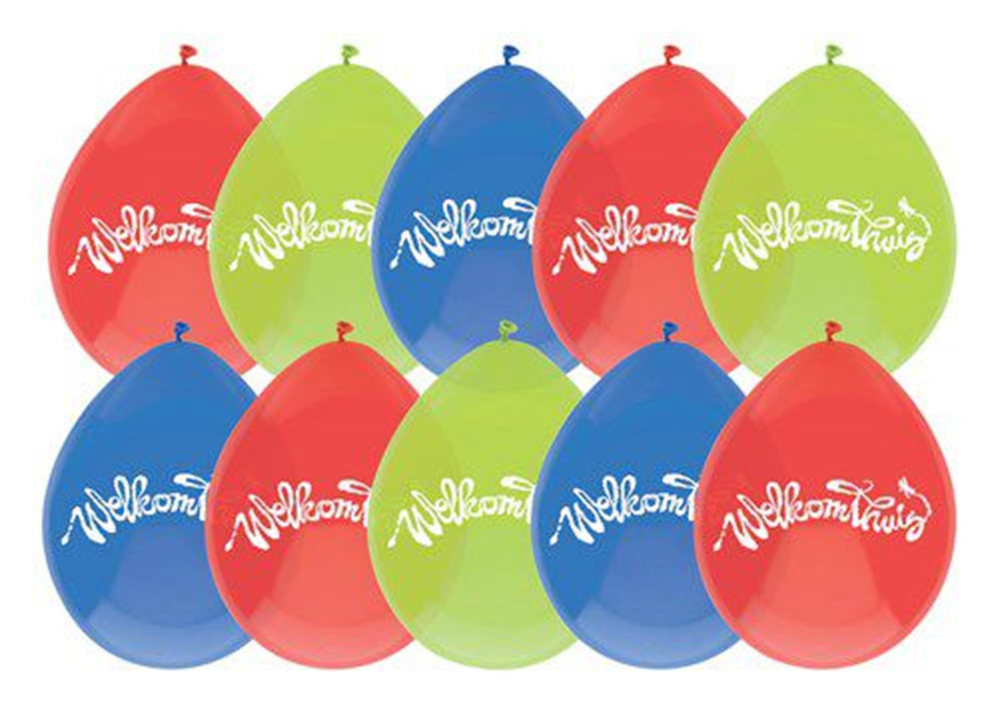 Haza Luftballons 10 Stück Willkommen Zuhause